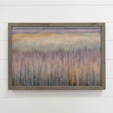 Abstract Lavender Field - Nature Canvas Art - Wood Framed