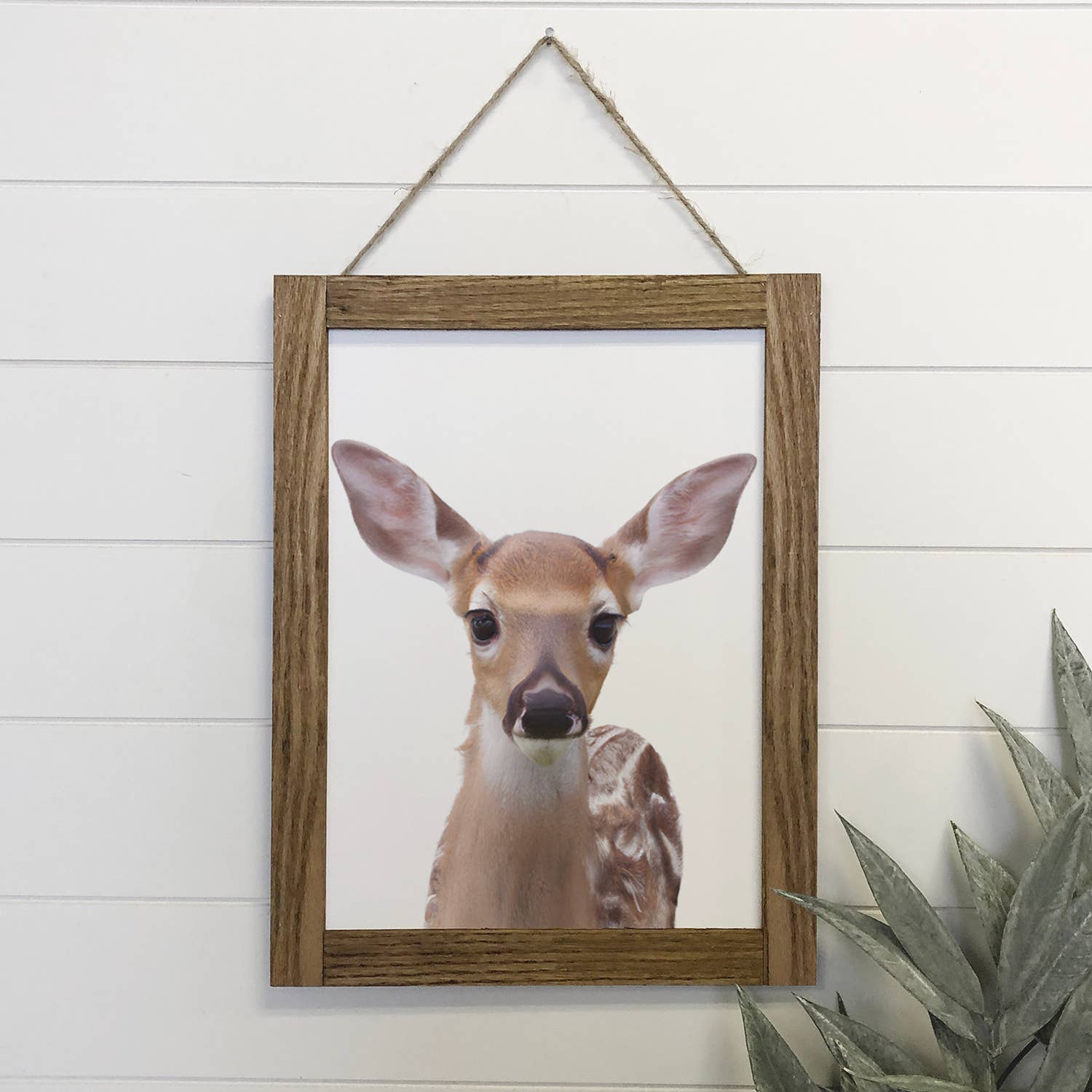 Baby Deer Fawn Wood Sign Cute Animal Wall Art