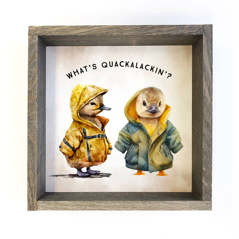 Ducks Quackalackin - Baby Baby Animals - Nursery Wall Art