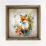 Wild and Free Fox - Spring Fox Painting - Wild and Free Art