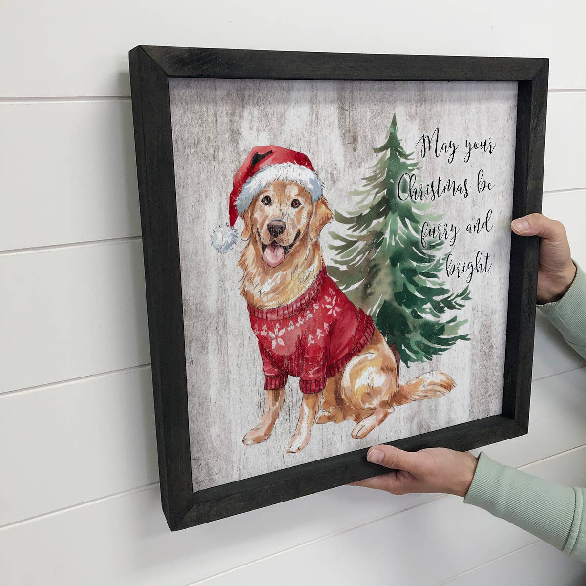 May Your Christmas Be Furry and Bright - Christmas Canvas