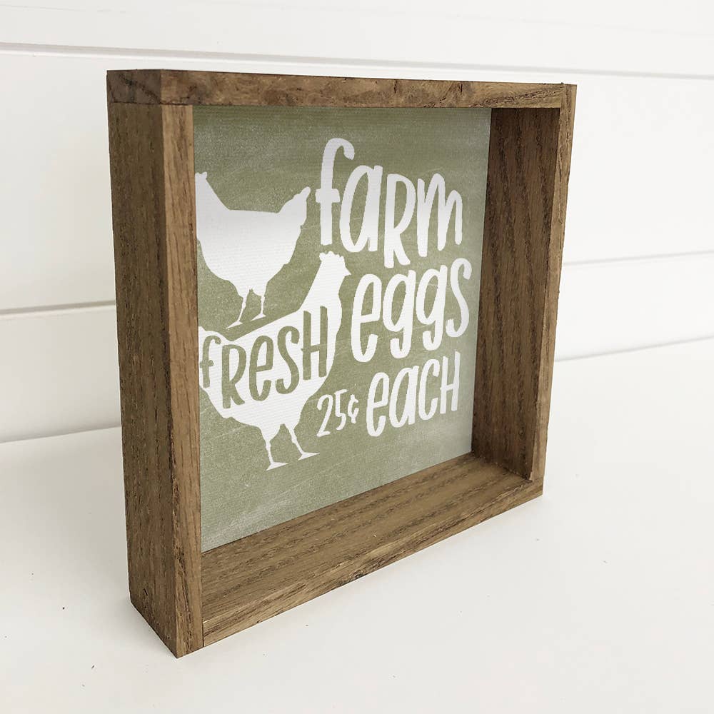 Farmhouse Sign- Farm Fresh Eggs- 25 Cents Each-kitchen sign