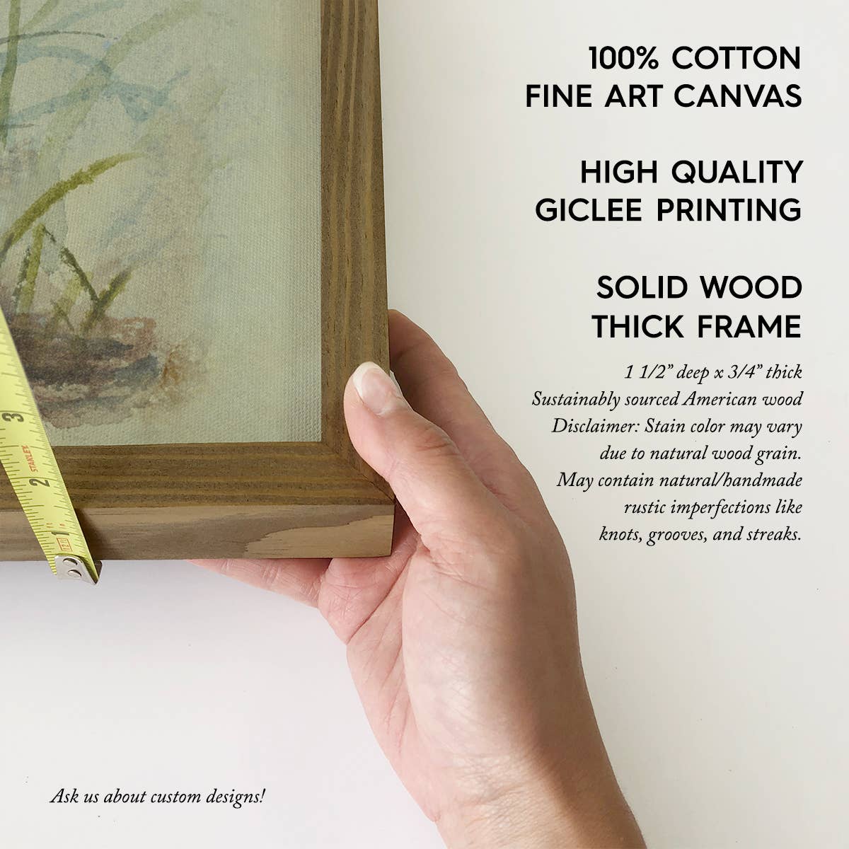 Dandelion Botanicals - Flower Canvas Art - Wood Framed Art