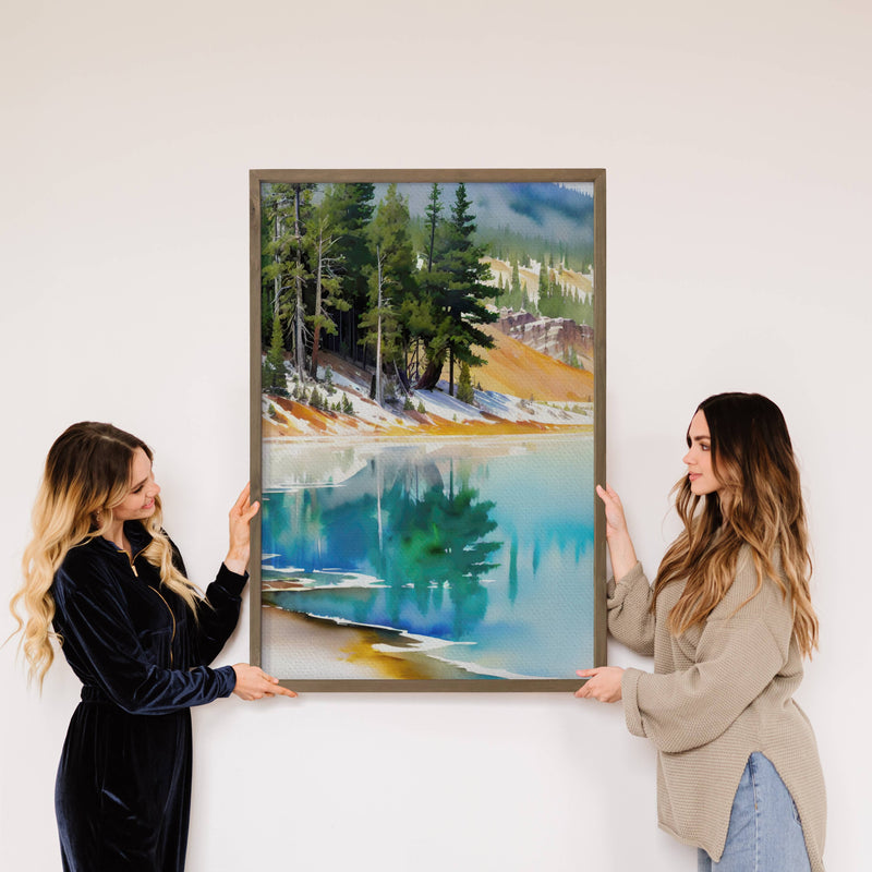 Idaho Painting - Nature Canvas Art - Wood Framed Art