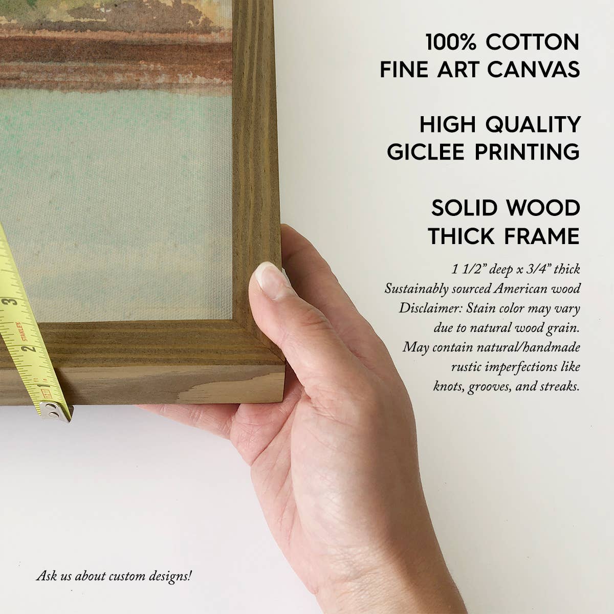 Quiet Harbor - Nature Landscape Canvas Art - Wood Framed Art