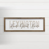 Personalized Painted City Name - Home Sweet Home Wall Art