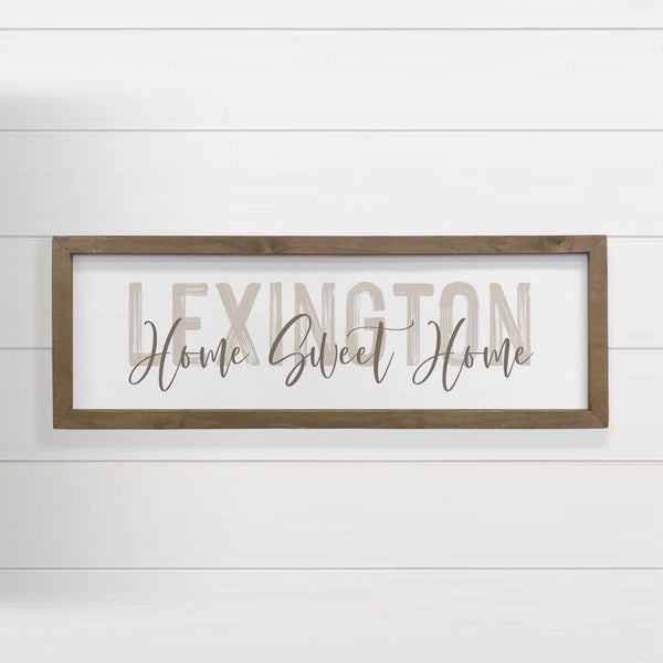 Personalized Painted City Name - Home Sweet Home Wall Art