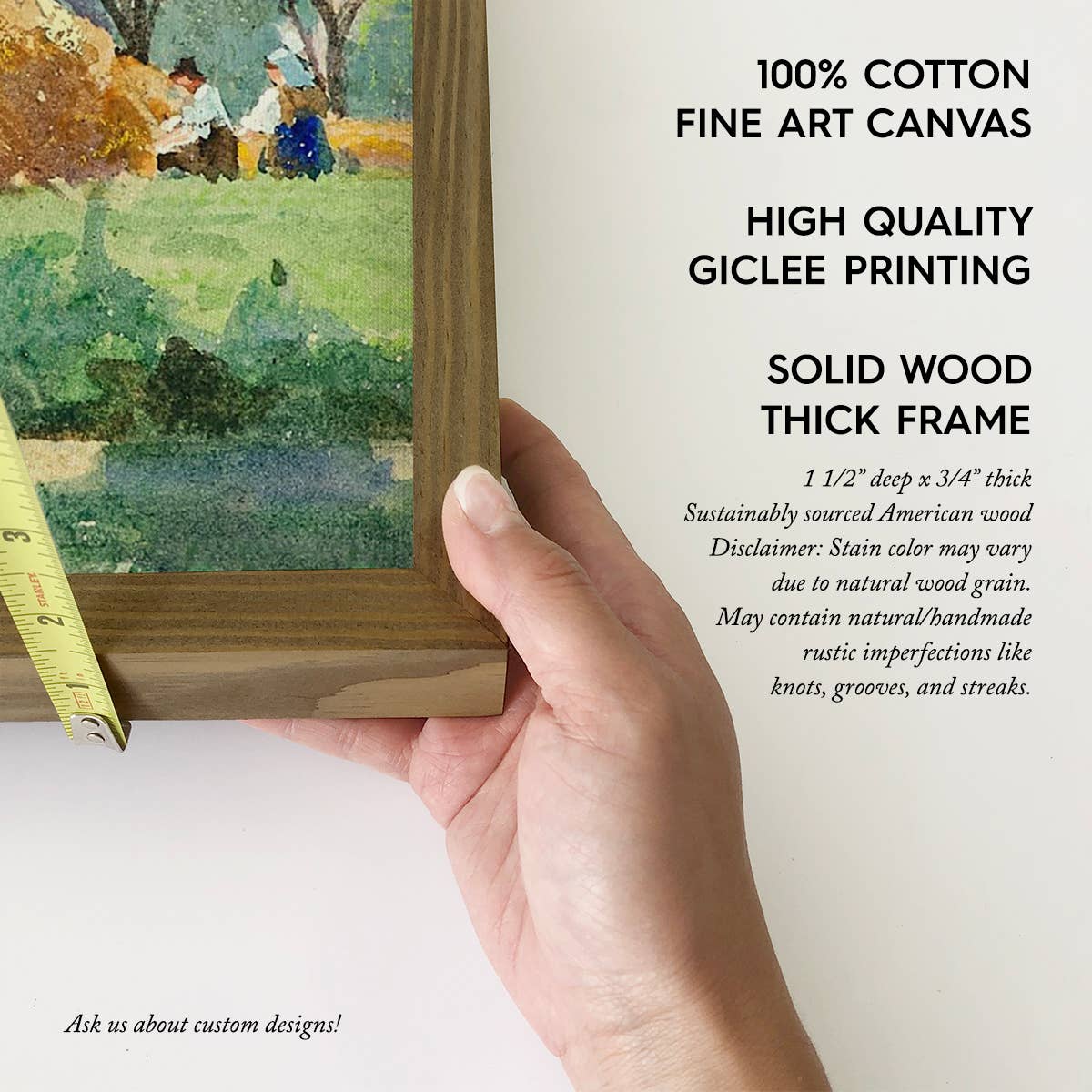 Summer Harvest - Nature Landscape Canvas Art - Wood Framed