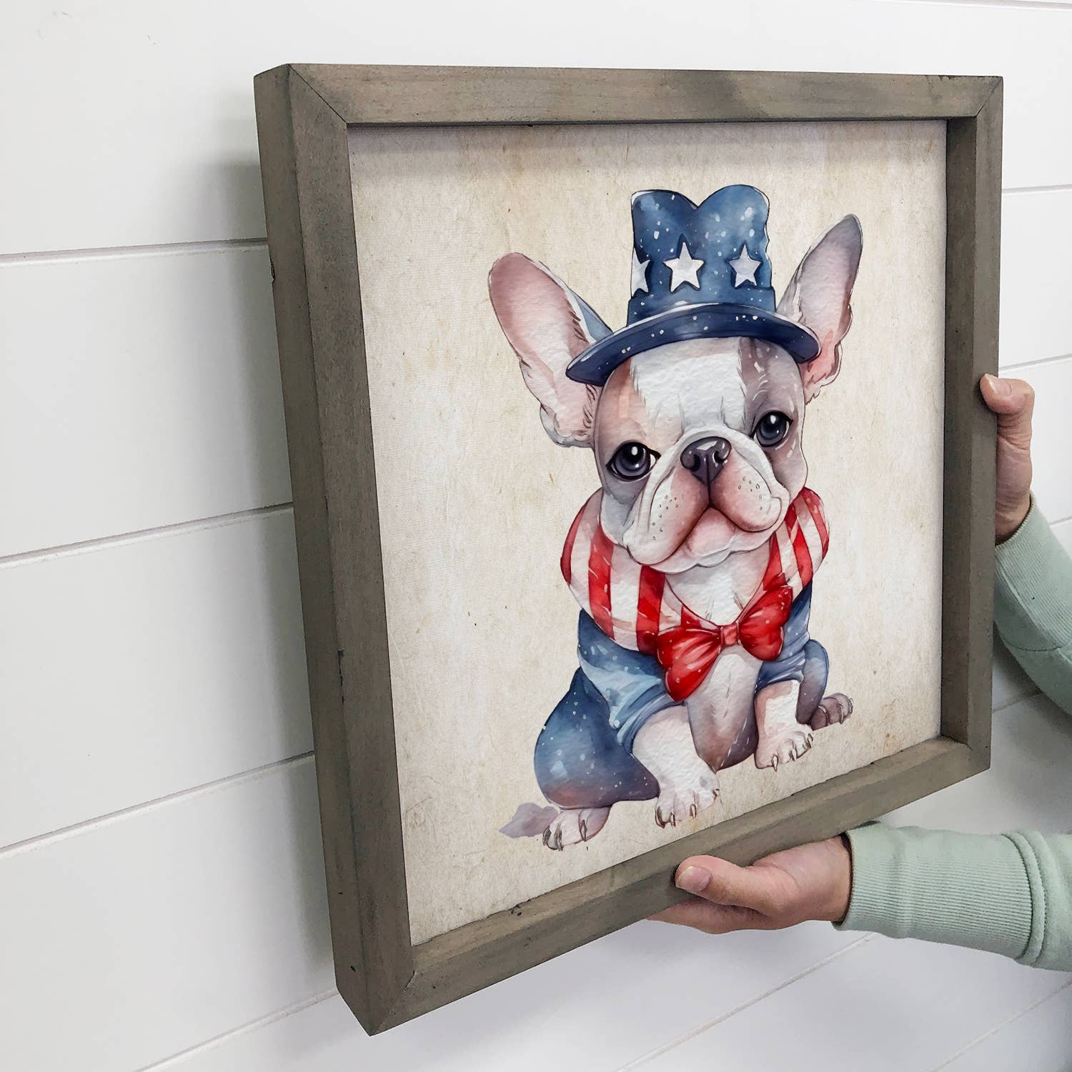 French Bulldog 4th of July - Cute Puppy Art - 4th of July