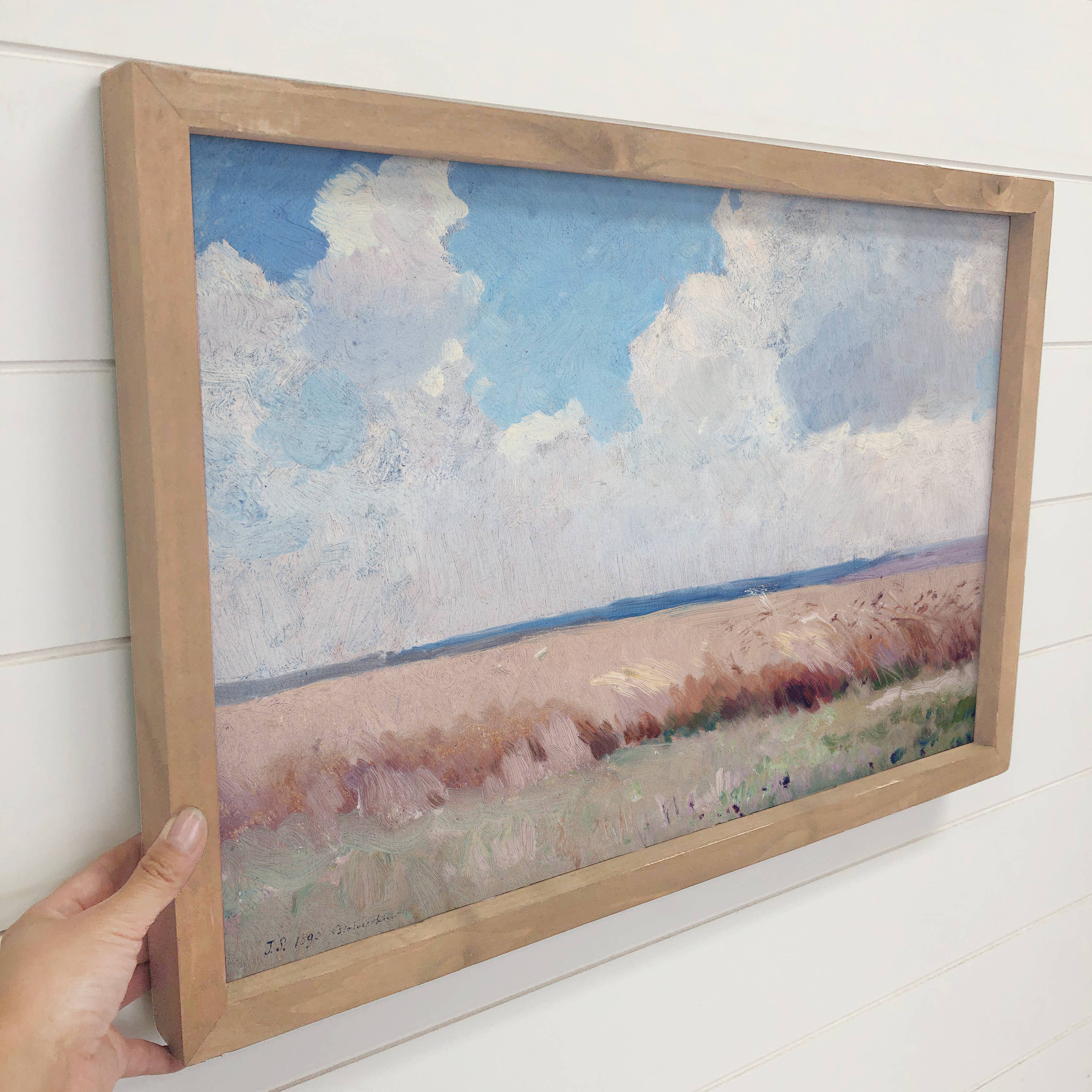 Late Summer Field - Living Room Decor - Framed Nature Decor