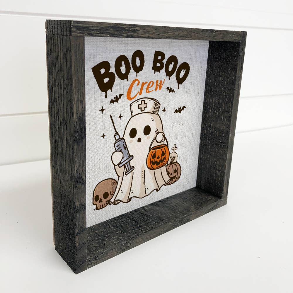 Funny Halloween Boo Boo Crew Nurse Ghost - Halloween Decor