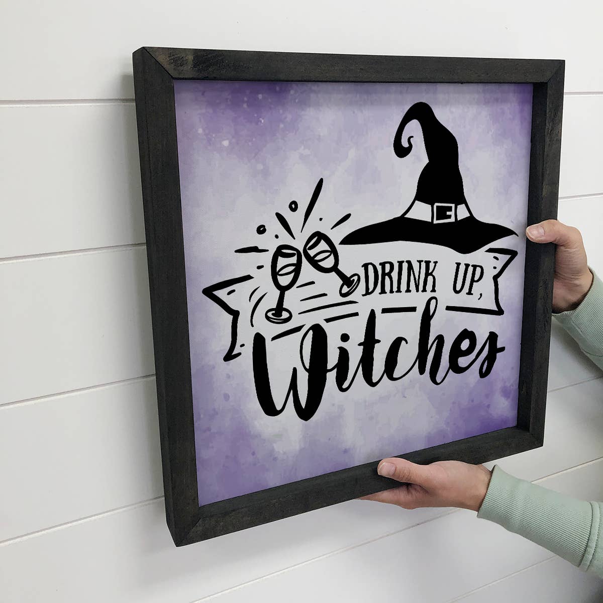 Drink Up Witches - Cute Halloween Word Art - Halloween Sign