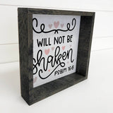 I Will Not Be Shaken Wall Art - Scripture Canvas Art