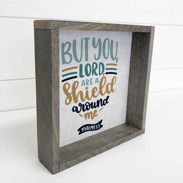 Lord You Area Shield Around Me - Scripture Canvas Art