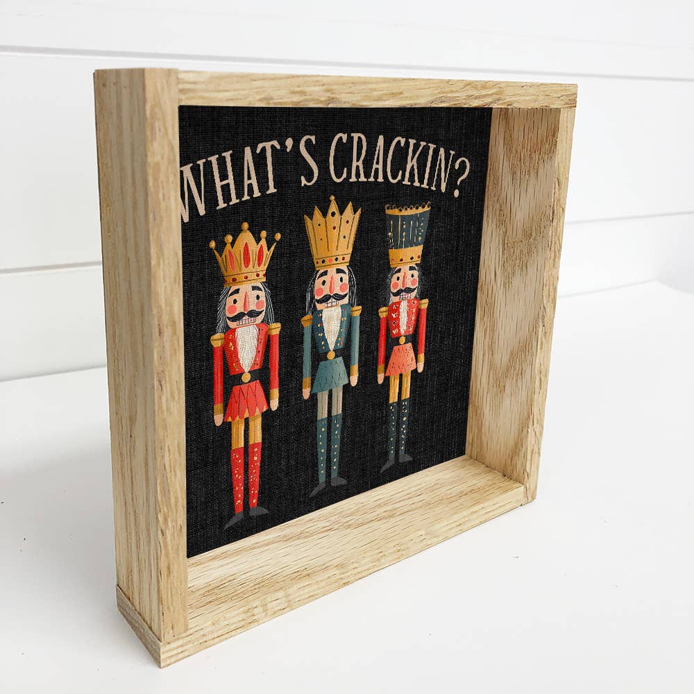 Three Nutcrackers What's Crackin - Christmas Canvas Art