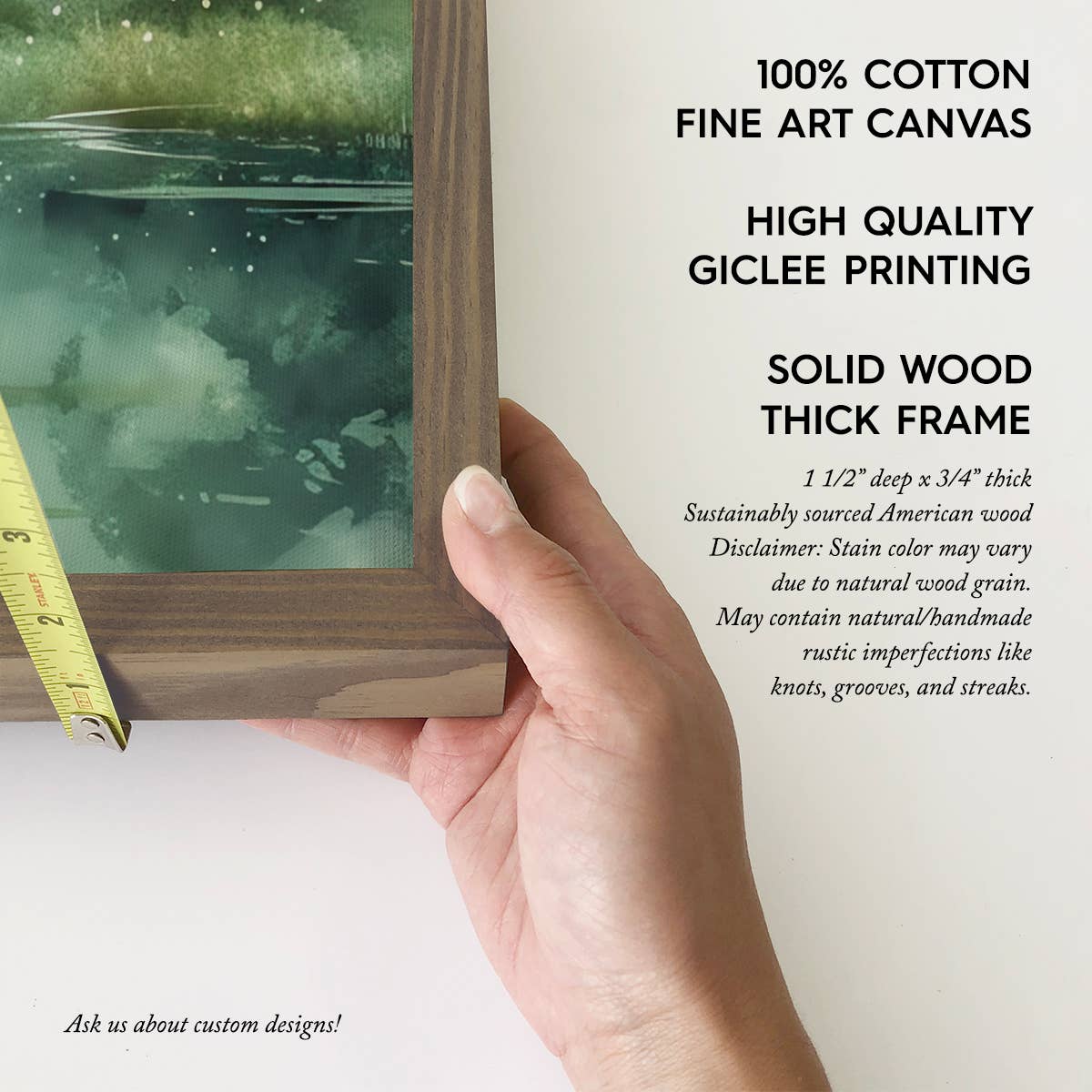 Tranquil River Scene - River Canvas Art - Wood Framed Art