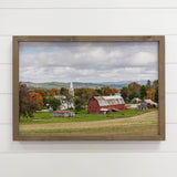 Peacham Vermont Wall Art - Vermont Landscape Canvas Art