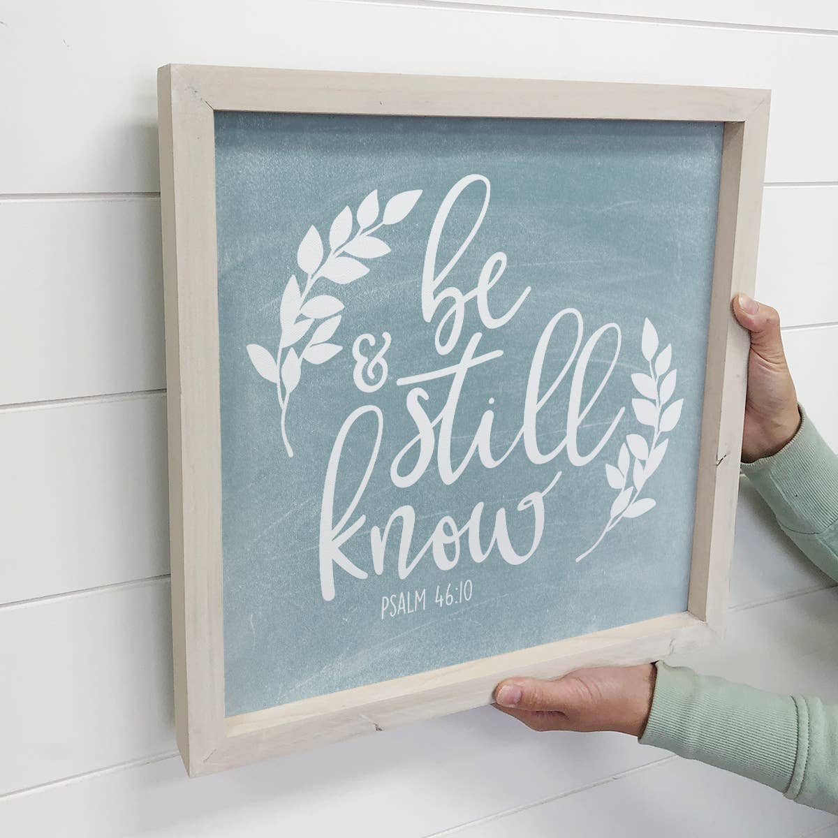 Be Still and Know Wall Art - Scripture Canvas Art - Framed