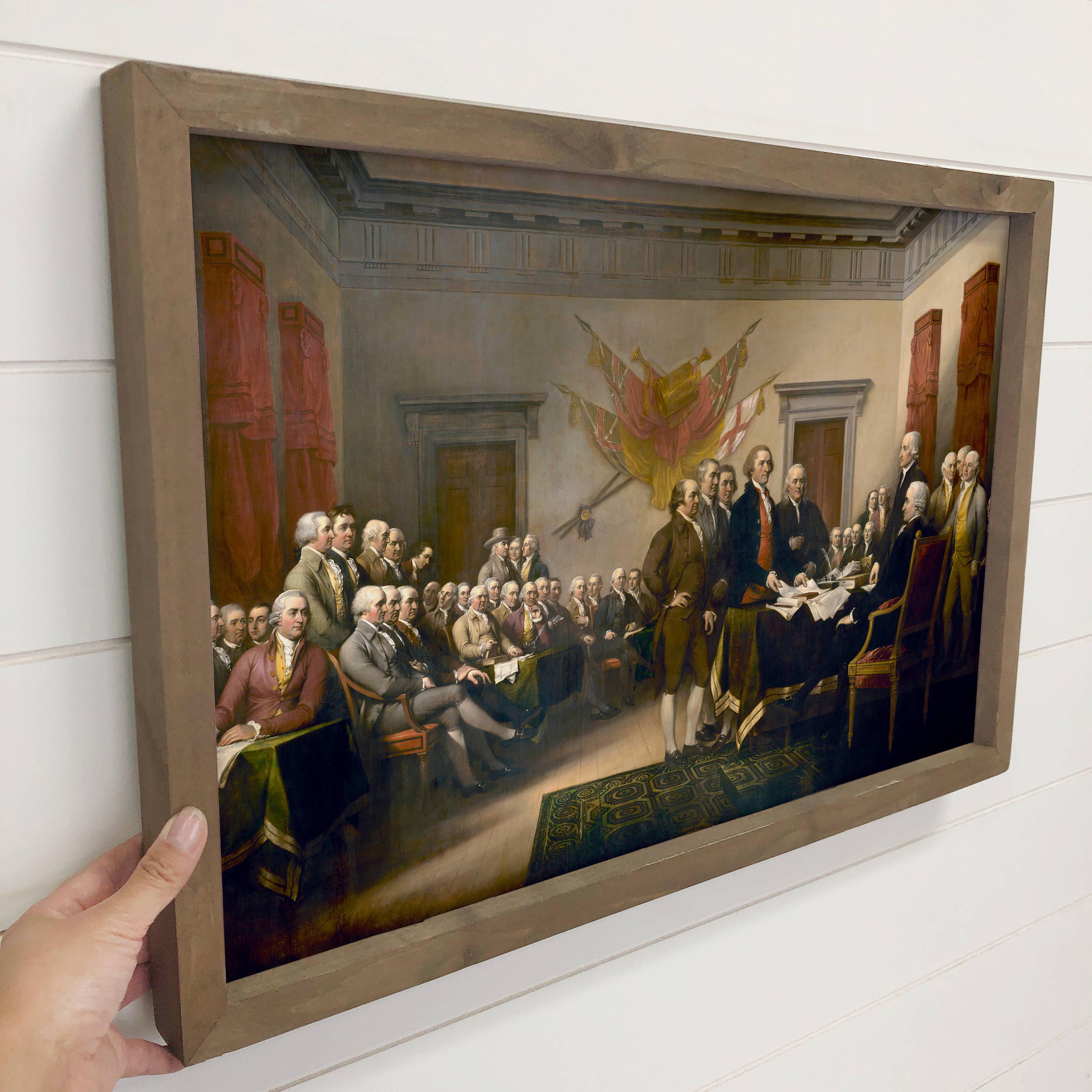 Declaration of Independence - Patriotic Canvas Art - Framed