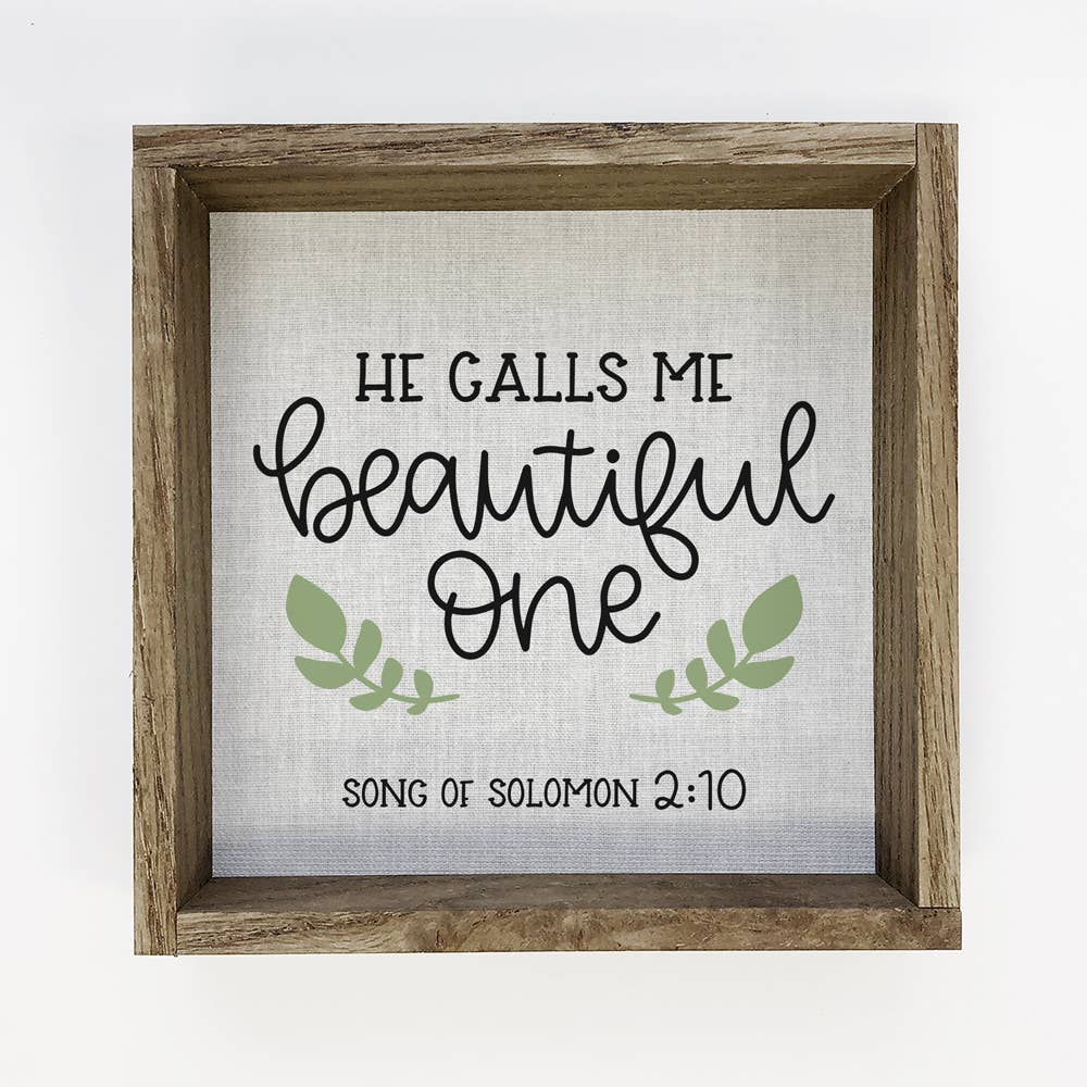 He Calls Me Beautiful One Wall Art - Inspiring Canvas Art