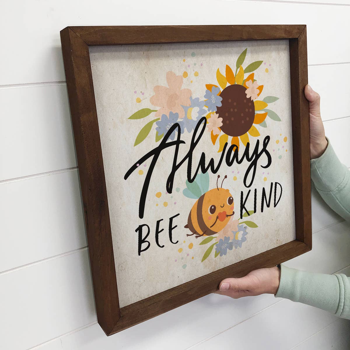 Always " Bee" Kind- Cute Summer Sign for Mantel- Wall Decor