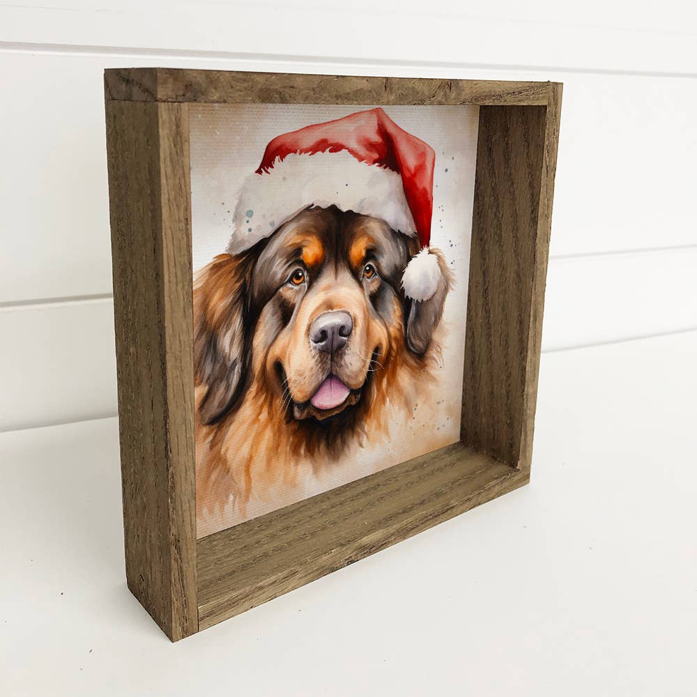 Long Haired Rottweiler Santa Hat - Cute Holiday Animal Decor