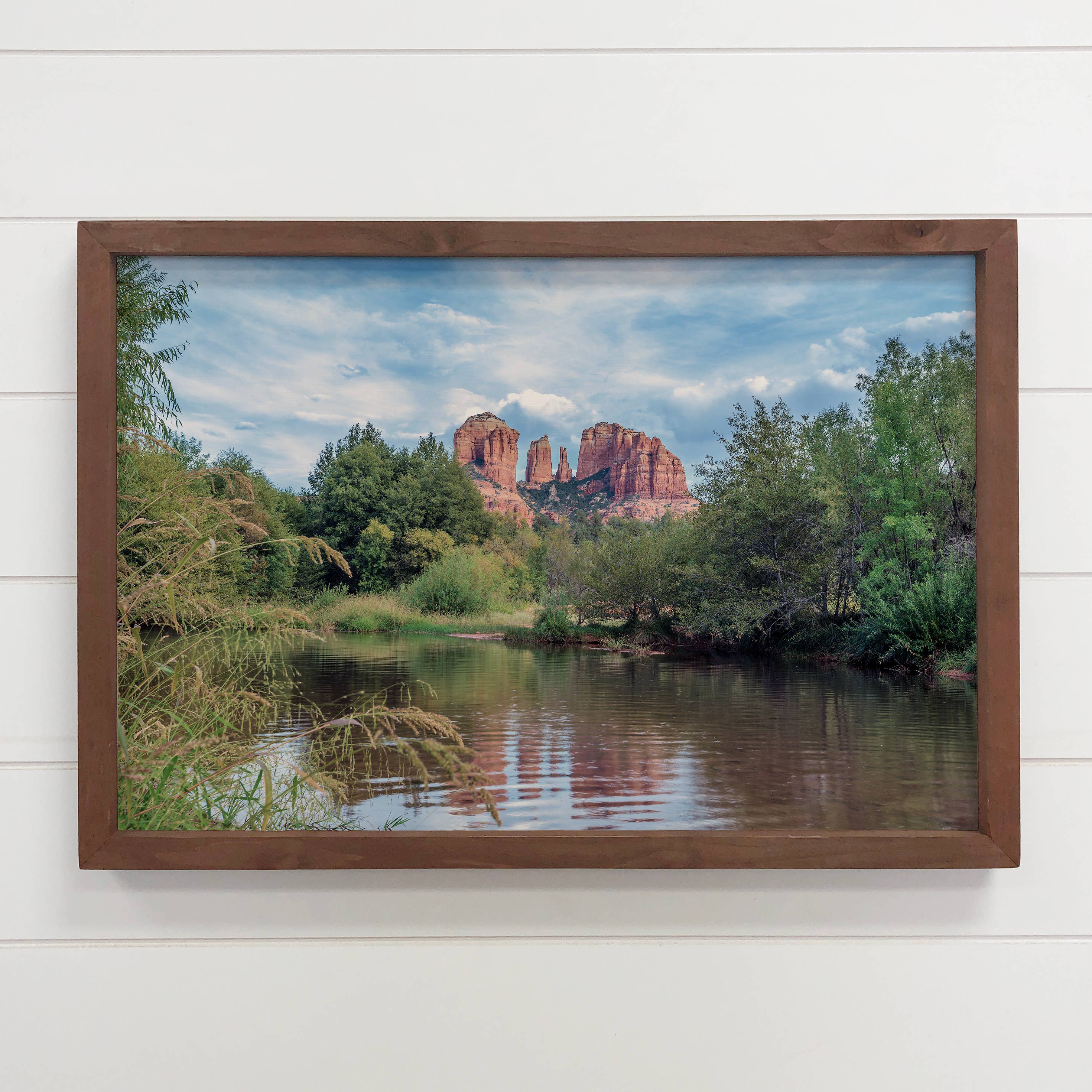 Cathedral Rock in the Distance - Framed Nature Photograph