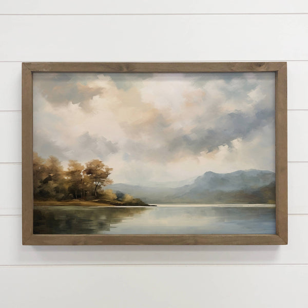 Lake Superior Scene - Lake Canvas Art - Wood Framed Wall Art