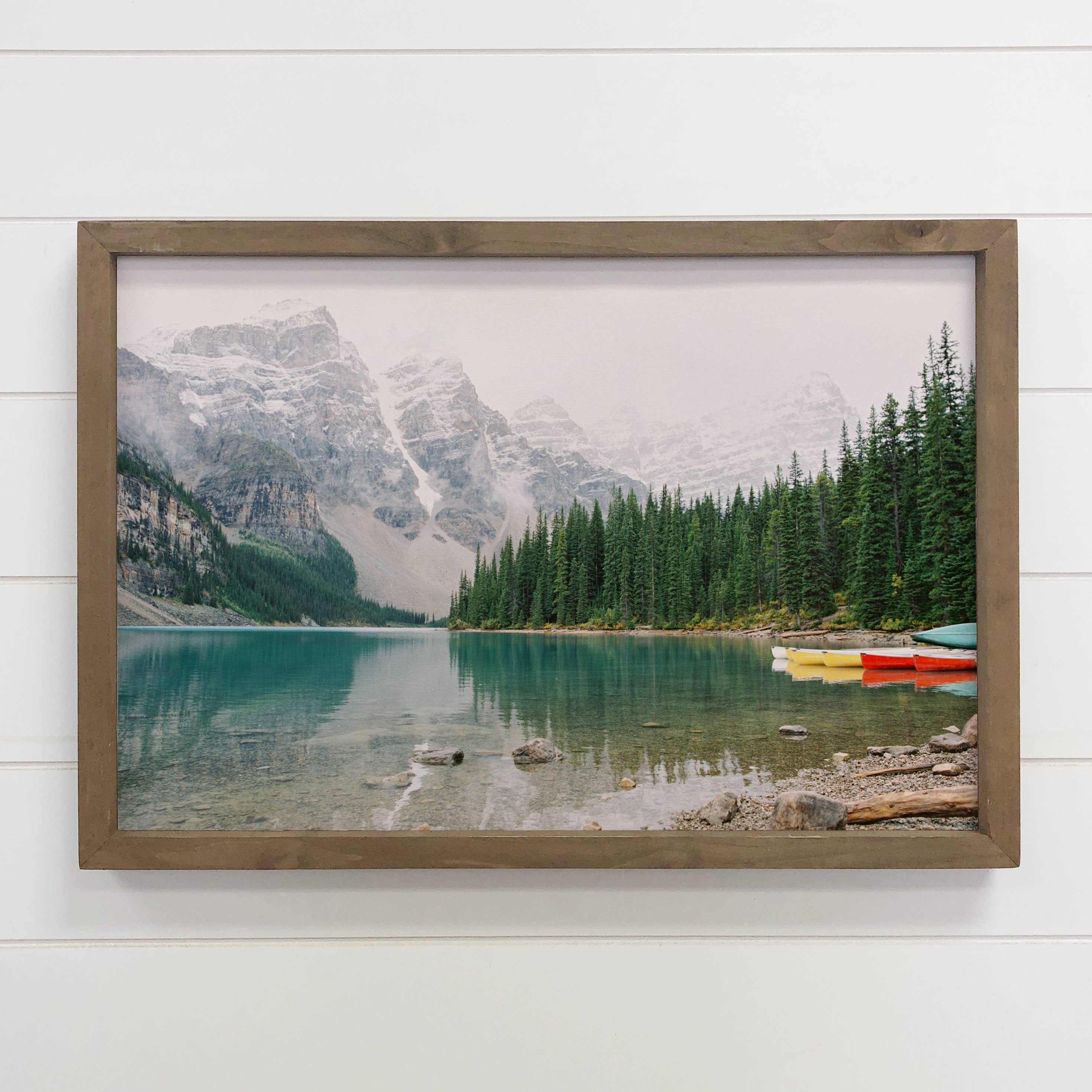 Glacier National Park Lake - Framed Nature Photography