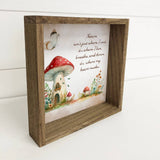 Cottage Mushroom Where My Heart Resides - Mushroom Wall Art