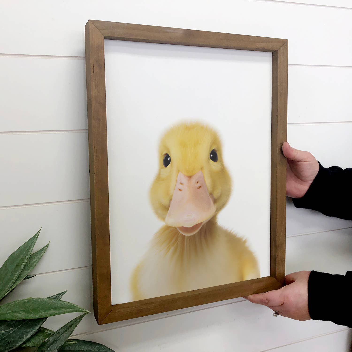 Baby Duck Wood Farmhouse Sign Cute Animal Wall Art