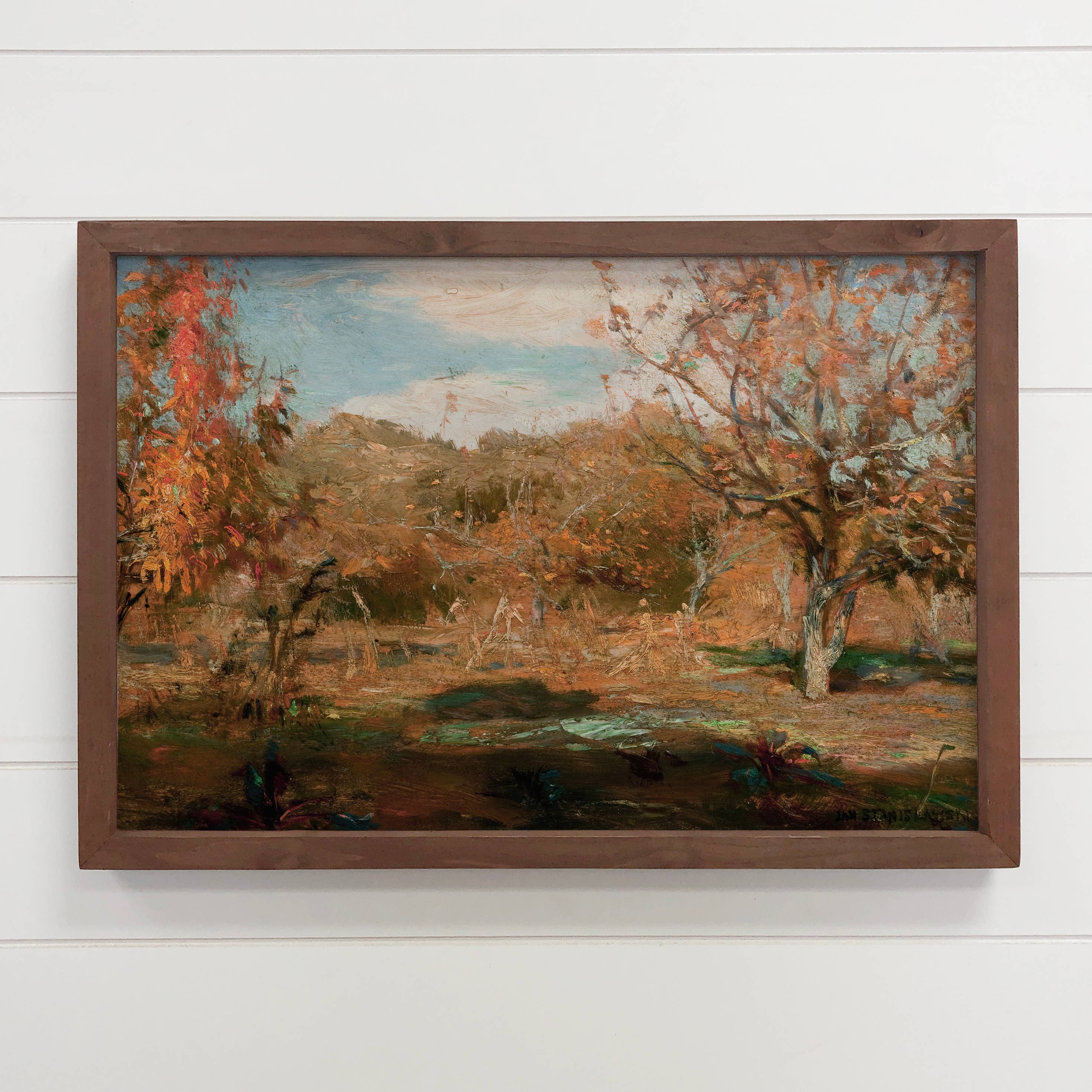 Abstract Orchard Harvest - Nature Canvas Art - Wood Framed