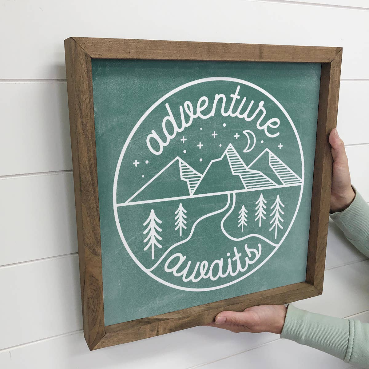 Adventure Awaits - Cute Word Art Sign - Front Entry Wall Art