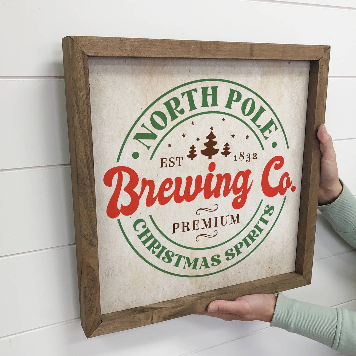 North Pole Brewing Co - Canvas Word Art - Cute Holiday Decor