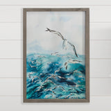 Flock of Seagulls - Framed Animal Art - Beach House Wall Art