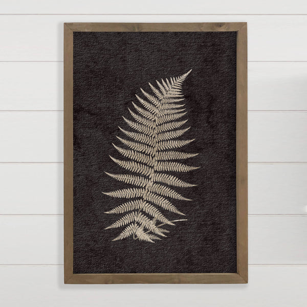 Fern Leaf III - Framed Nature Wall Art - Ranch House Decor