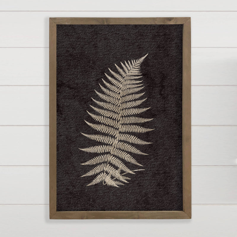 Fern Leaf III - Framed Nature Wall Art - Ranch House Decor