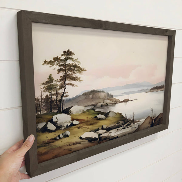 Torrey Pines Coastal Painting - Landscape Canvas Art