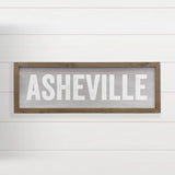 Personalized Vintage City Sign - Vintage Block Gray Sign