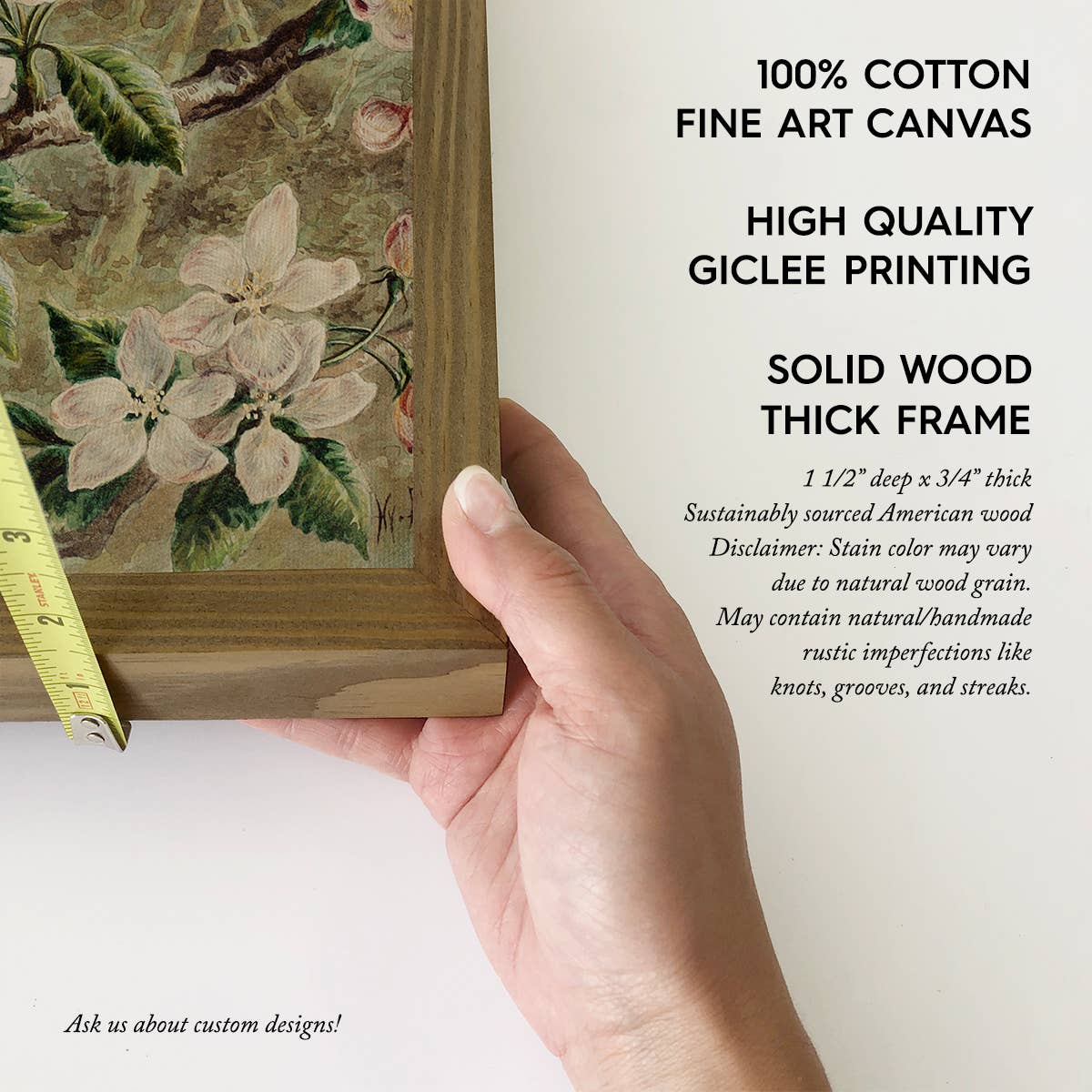 Gold Finches Spring Nest - Bird Canvas Art - Wood Framed Art