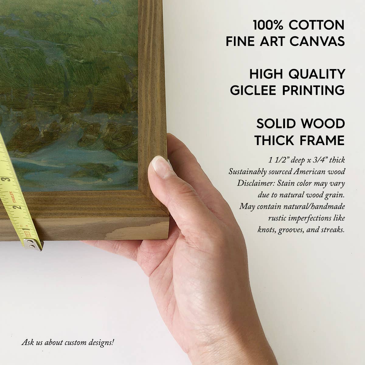 Sunlit Waves - Wave Canvas Art - Wood Framed Wall Art