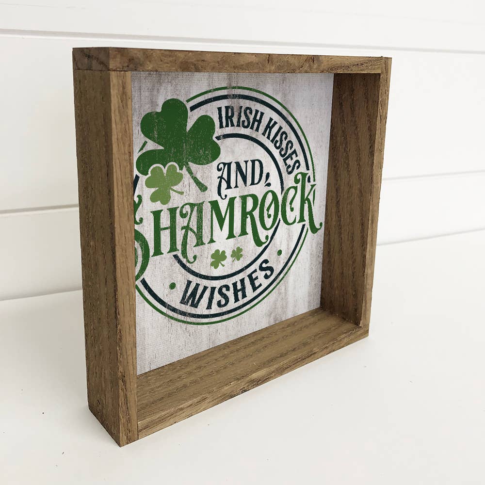 Irish Kisses Shamrock Wishes - St. Patrick's Day Canvas Art