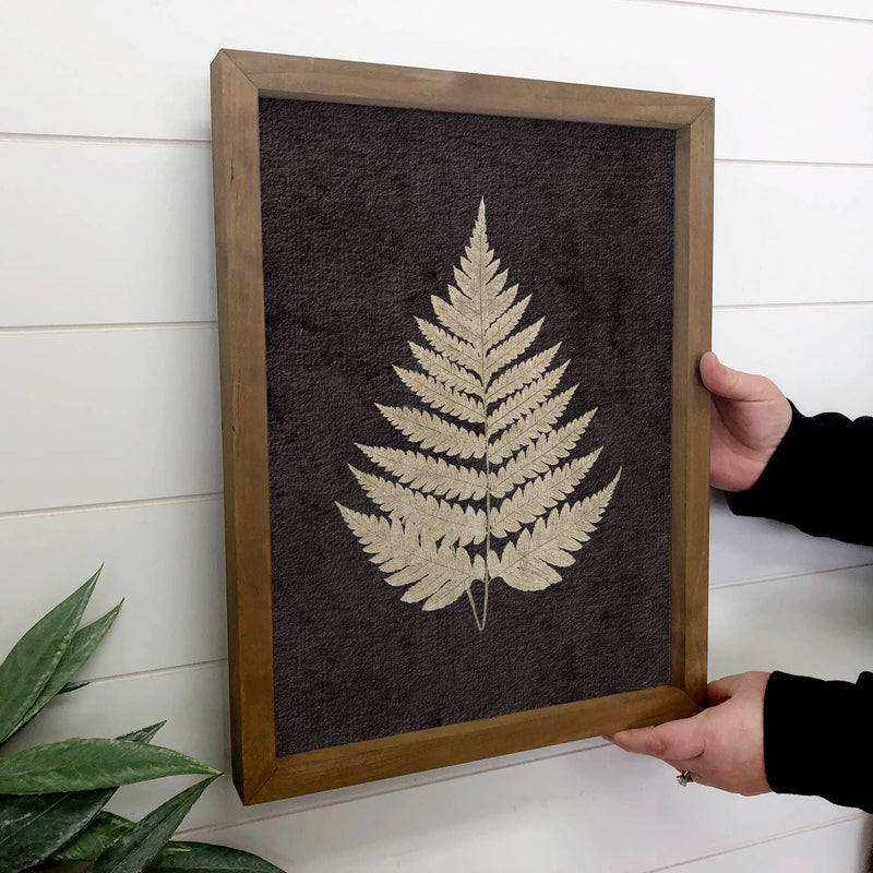 Fern Leaf IV - Framed Nature Wall Art - Ranch House Wall Art