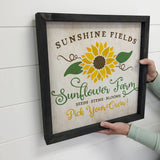 Flower Shop Sign-   Sunflower Shop- Canvas Wall Art