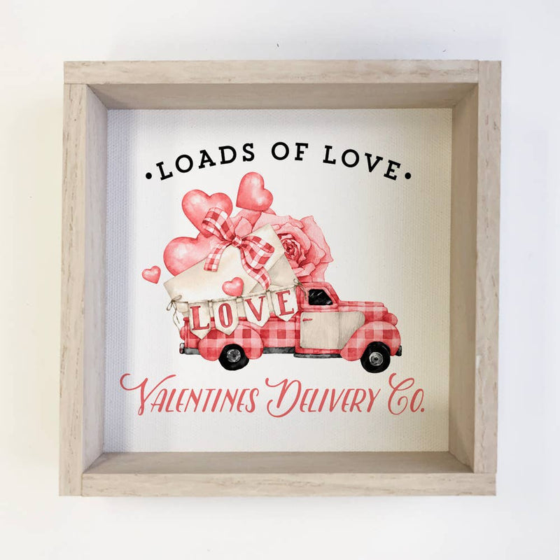 Valentine's Vintage Truck Sign - Cute Little Farmhouse Decor