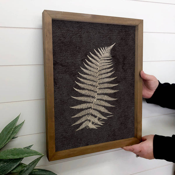 Fern Leaf III - Framed Nature Wall Art - Ranch House Decor