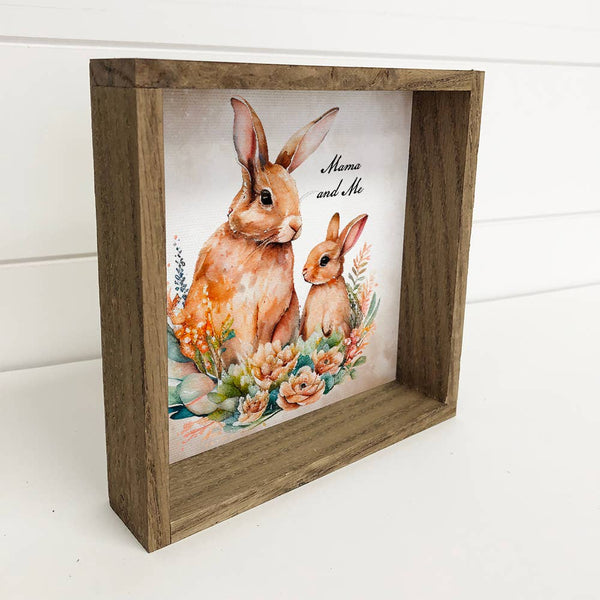 Mama and Baby Bunny - Cute Mother's Day Decor for Mom