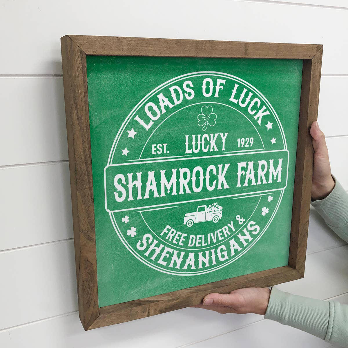 Loads of Luck Shamrock Farms - St. Patrick's Day Canvas Art