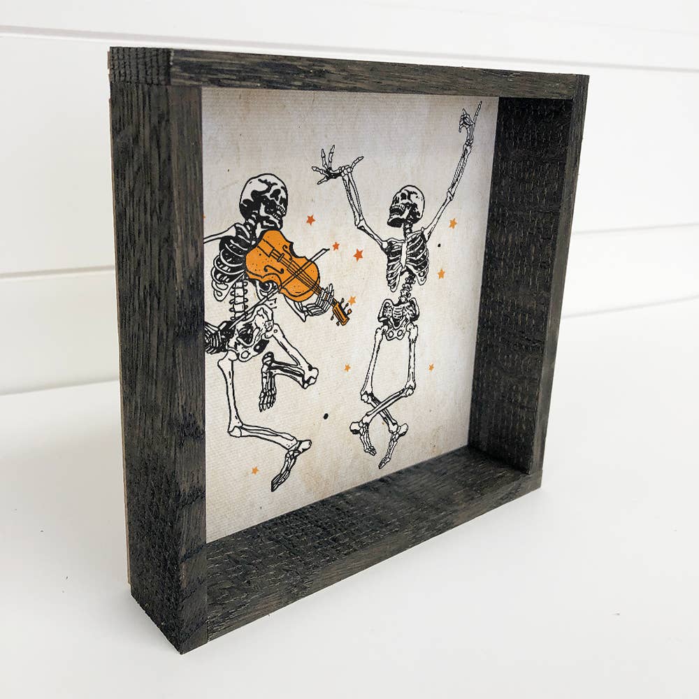 Dancing Skeleton - Cute Halloween Art - Unique Halloween Art