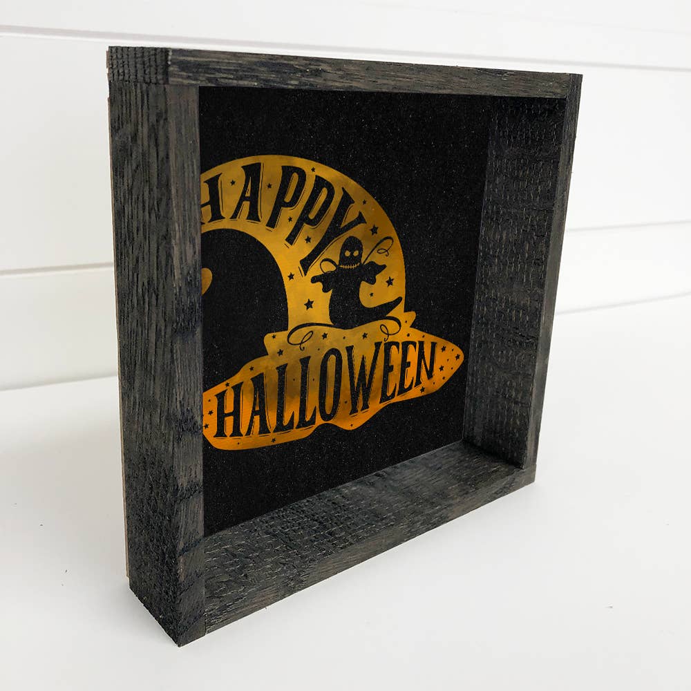 Happy Halloween Hat - Cute Halloween Sign - Halloween Art